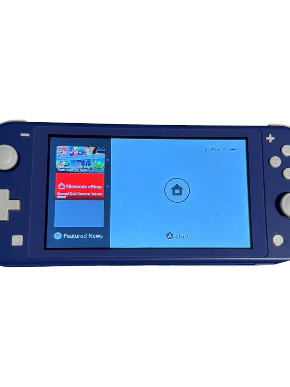 Nintendo Switch Lite Blue HDH-001 Handheld Console Tested Works No Charger